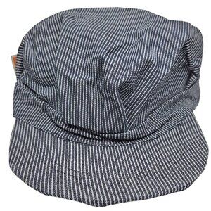 Striped Train Conductor Cap Engineer Hat